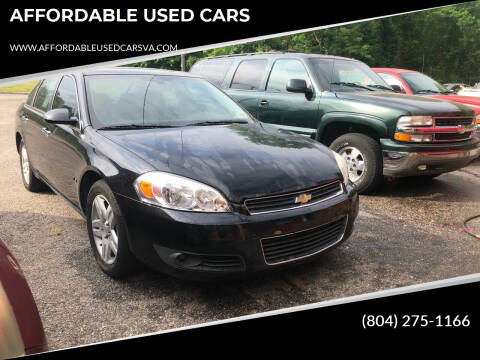 2007 Chevrolet Impala for sale at AFFORDABLE USED CARS in North Chesterfield VA