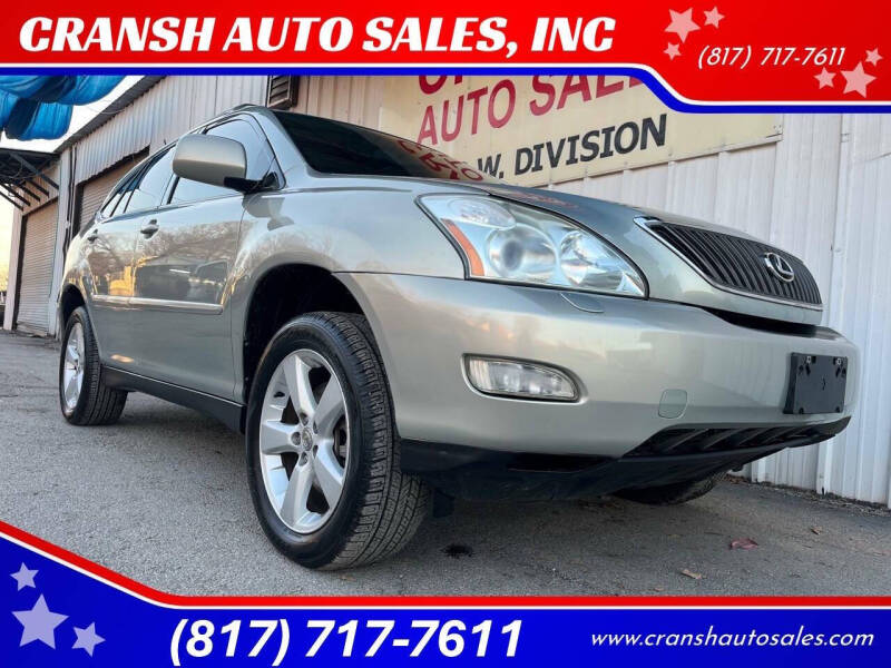 2004 Lexus RX 330 for sale at CRANSH AUTO SALES, INC in Arlington TX