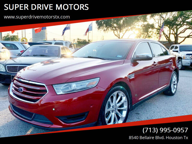 2013 Ford Taurus for sale at SUPER DRIVE MOTORS in Houston TX