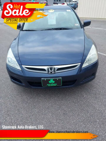 2007 Honda Accord for sale at Shamrock Auto Brokers, LLC in Belmont NH