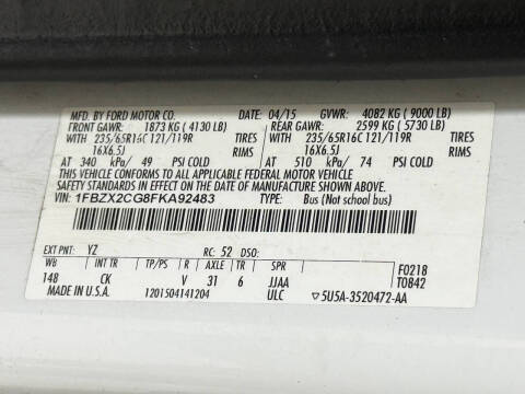 2015 Ford Transit 350 XLT