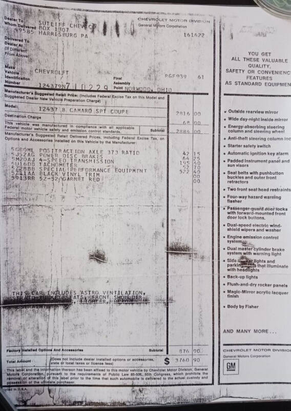 1969 Chevrolet Camaro