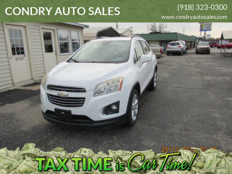 2015 Chevrolet Trax for sale at CONDRY AUTO SALES in Vinita OK