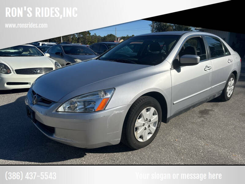 2004 Honda Accord for sale at RON'S RIDES,INC in Bunnell FL