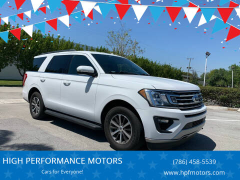2018 Ford Expedition for sale at HIGH PERFORMANCE MOTORS in Hollywood FL