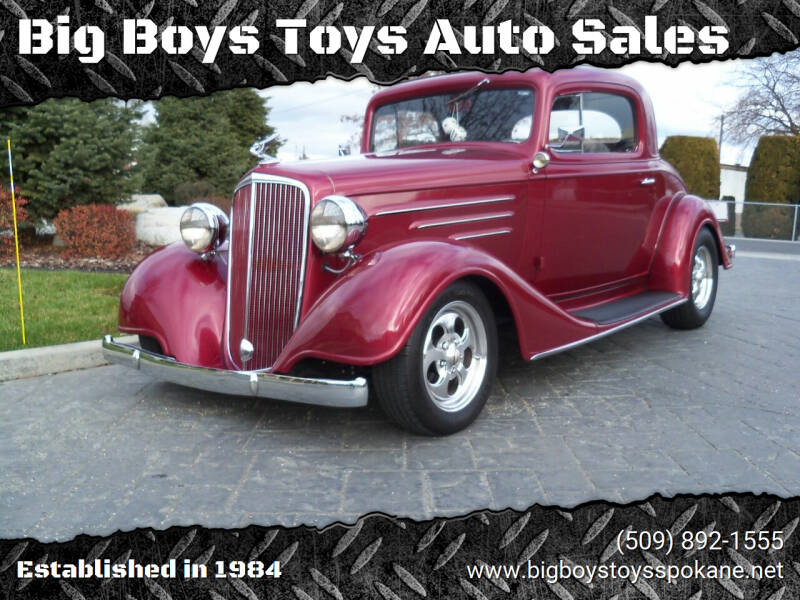 1934 Chevrolet Master Deluxe for sale at Big Boys Toys Auto Sales in Spokane Valley WA