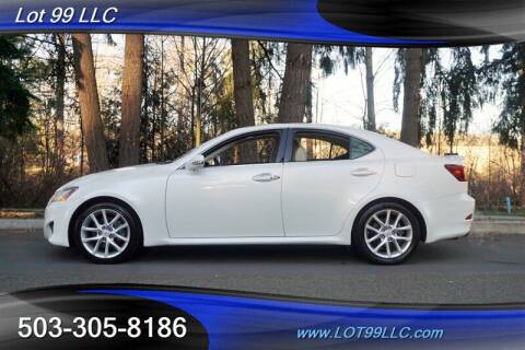 2013 Lexus IS 250 for sale at LOT 99 LLC in Milwaukie OR