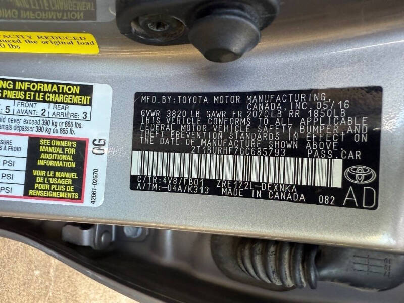 2016 Toyota Corolla LE