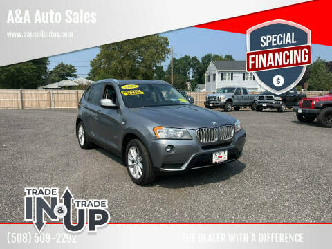 2013 BMW X3 for sale at A&A Auto Sales in Fairhaven MA