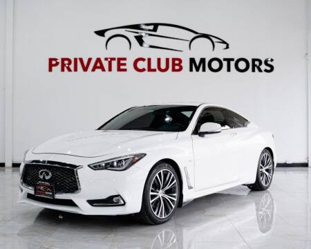 2018 Infiniti Q60 for sale at Private Club Motors in Houston TX