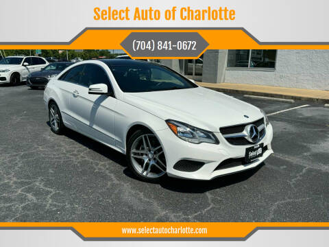 2014 Mercedes-Benz E-Class for sale at Select Auto of Charlotte in Matthews NC