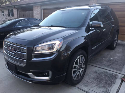 2014 GMC Acadia for sale at Texas Luxury Auto in Houston TX