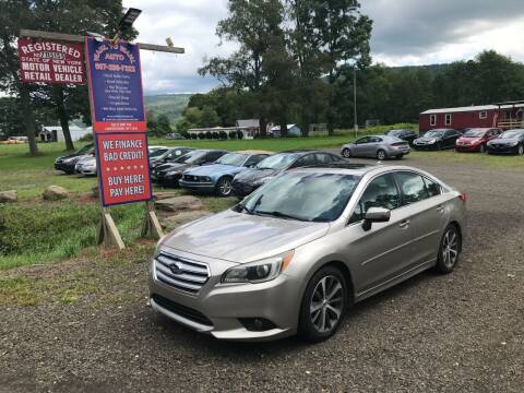 2016 Subaru Legacy for sale at Wahl to Wahl Car Sales in Cooperstown NY