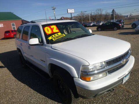 2002 Chevrolet Tahoe for sale at Country Side Car Sales in Elk River MN