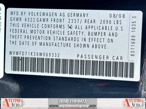 2009 Volkswagen GTI Base PZEV