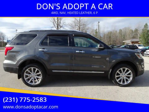 2016 Ford Explorer for sale at DON'S ADOPT A CAR in Cadillac MI