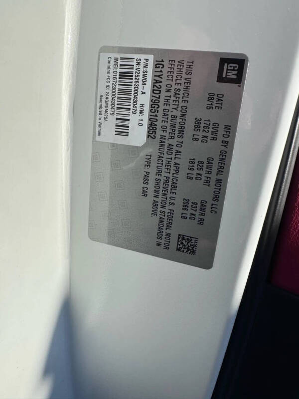 2016 Chevrolet Corvette Stingray