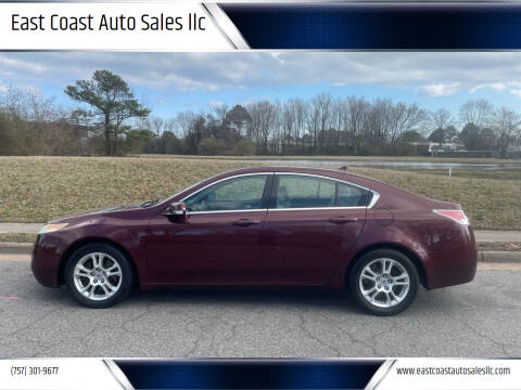 2010 Acura TL for sale at East Coast Auto Sales llc in Virginia Beach VA