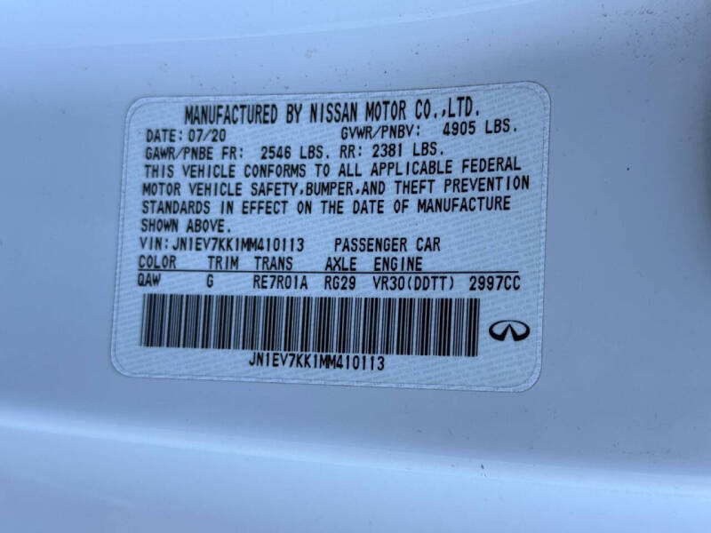 2021 Infiniti Q60 3.0T Luxe