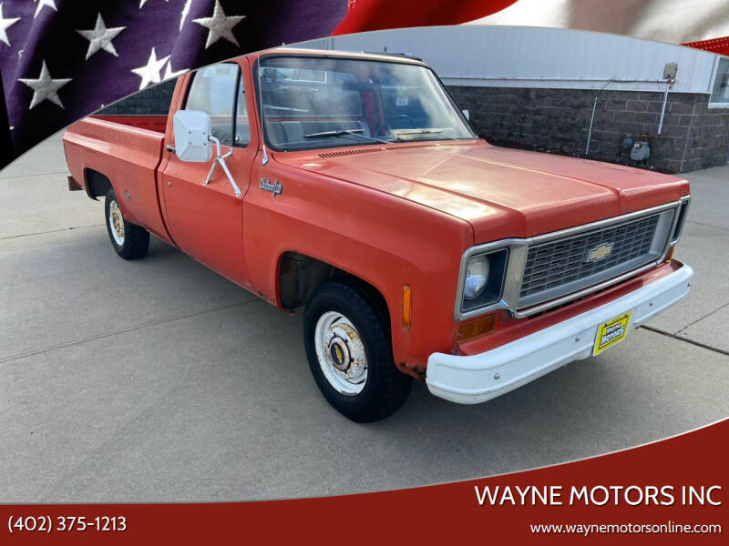 1974 Chevrolet C/K 10 Series for sale at Wayne Motors Inc in Wayne NE