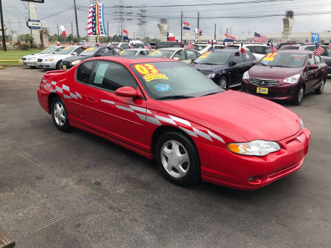 2003 Chevrolet Monte Carlo for sale at Texas 1 Auto Finance in Kemah TX