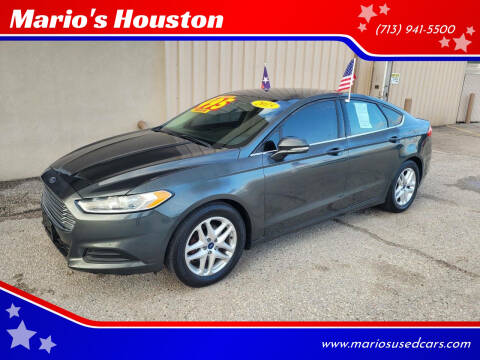 2015 Ford Fusion for sale at Mario's Houston in Houston TX