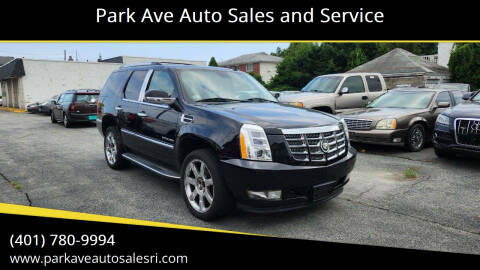 2012 Cadillac Escalade for sale at Park Ave Auto Sales and Service in Cranston RI