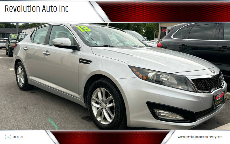 2013 Kia Optima for sale at Revolution Auto Inc in McHenry IL