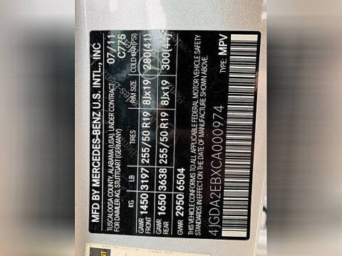 2012 Mercedes-Benz M-Class ML 350 BlueTEC