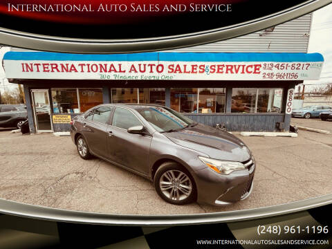 2015 Toyota Camry for sale at International Auto Sales and Service in Detroit MI