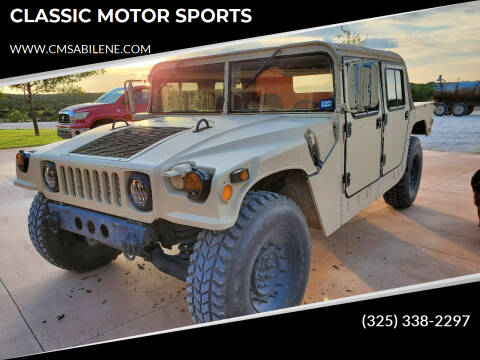 1986 AM General M998 for sale at CLASSIC MOTOR SPORTS in Winters TX