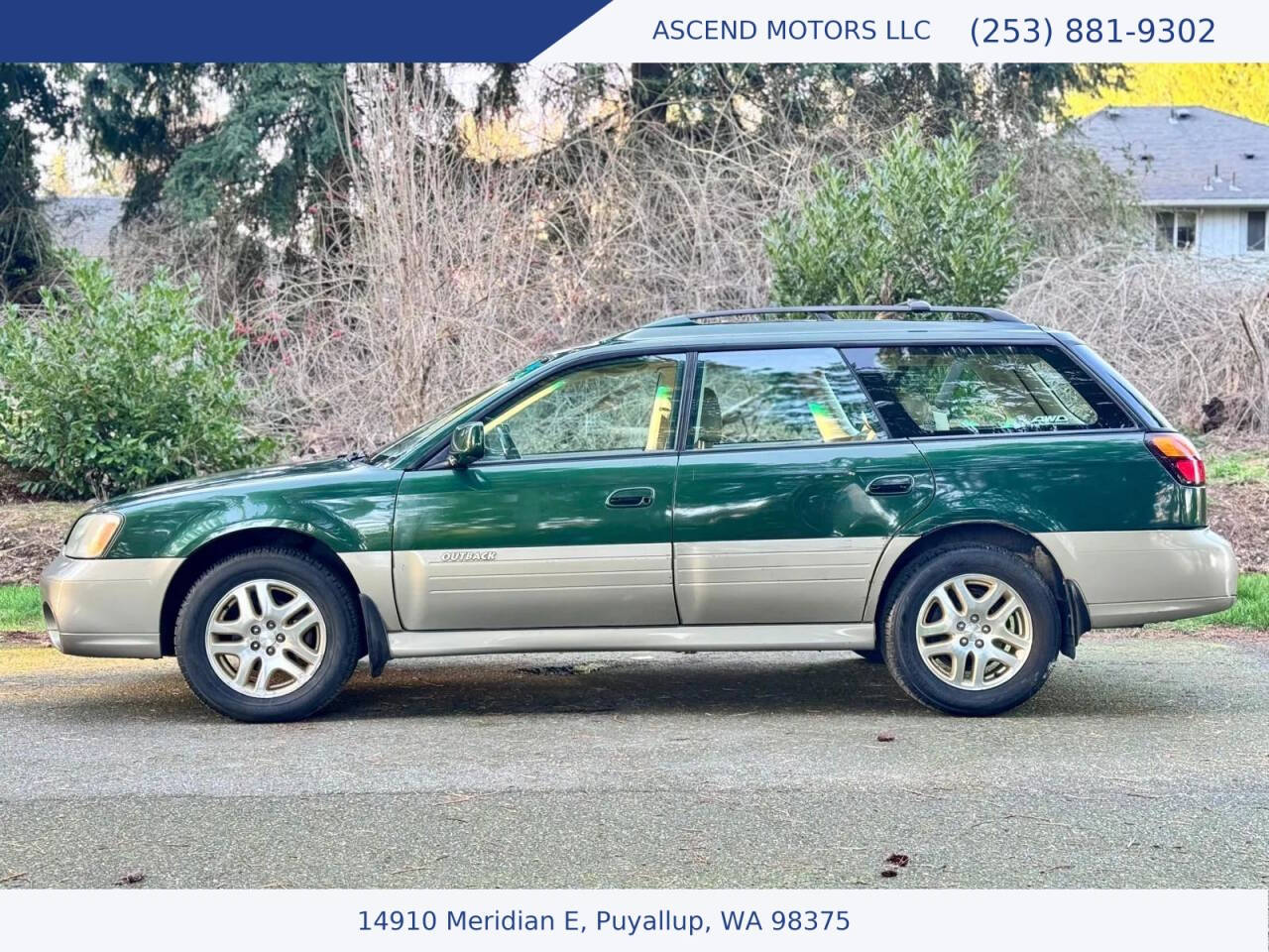 Green 2000 Subaru Outback Limited AWD Limited 4dr Wagon 2