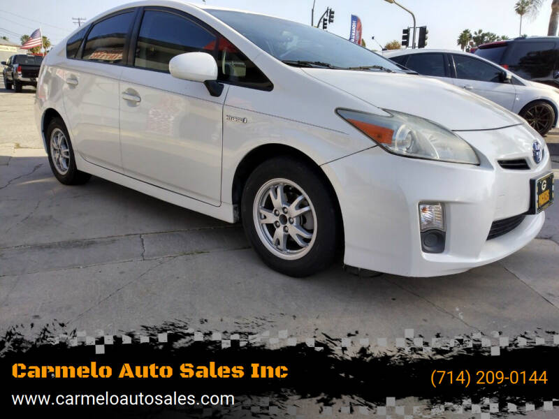 2010 Toyota Prius for sale at Carmelo Auto Sales Inc in Orange CA