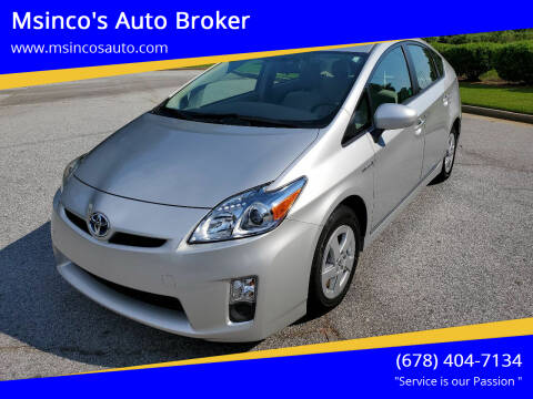 2011 Toyota Prius for sale at Msinco's Auto Broker in Snellville GA