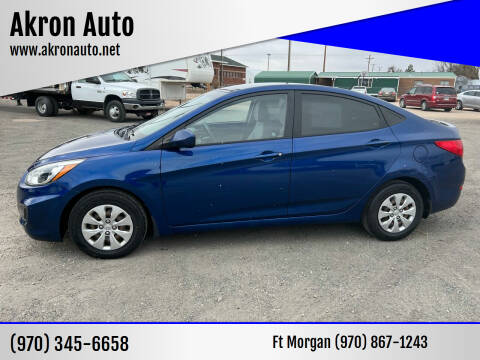 2015 Hyundai Accent for sale at Akron Auto in Akron CO