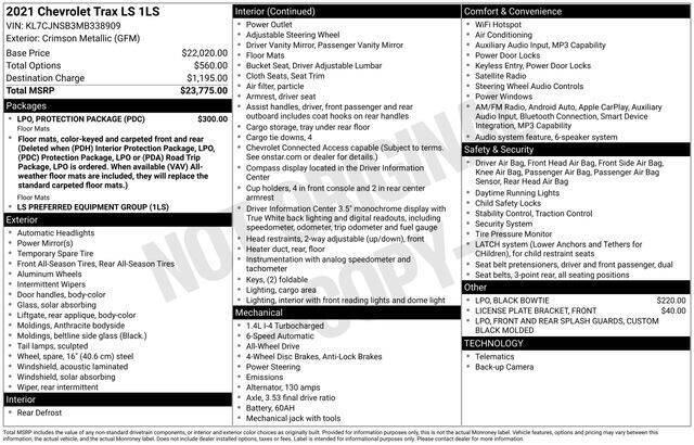 2021 Chevrolet Trax LS