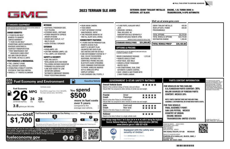 2023 GMC Terrain SLE