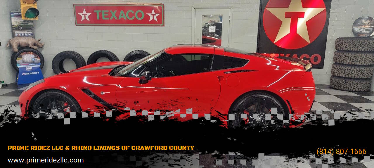 2014 Chevrolet Corvette for sale at PRIME RIDEZ LLC & RHINO LININGS OF CRAWFORD COUNTY in Meadville, PA