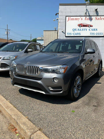 2016 BMW X3 for sale at Jimmys Auto Sales in North Providence RI