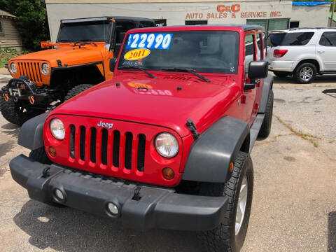 2011 Jeep Wrangler Unlimited for sale at C & C Auto Sales & Service Inc in Lyman SC