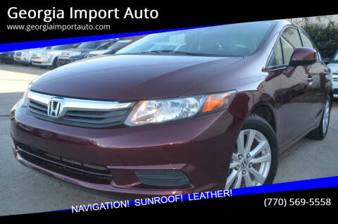 2012 Honda Civic for sale at Georgia Import Auto in Alpharetta GA