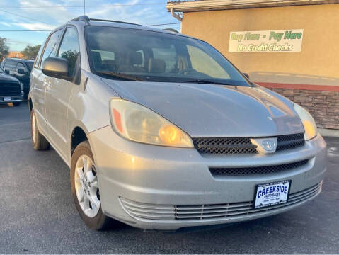 2004 Toyota Sienna for sale at Creekside Auto Sales in Pocatello ID