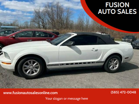 2007 Ford Mustang for sale at FUSION AUTO SALES in Spencerport NY