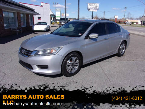 2013 Honda Accord for sale at BARRYS AUTO SALES LLC in Danville VA