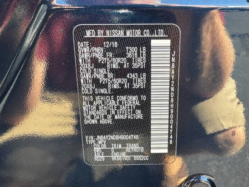 2017 Nissan Armada Platinum