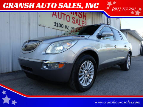 2012 Buick Enclave for sale at CRANSH AUTO SALES, INC in Arlington TX