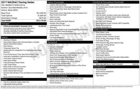 2017 Mazda MAZDA3 Touring
