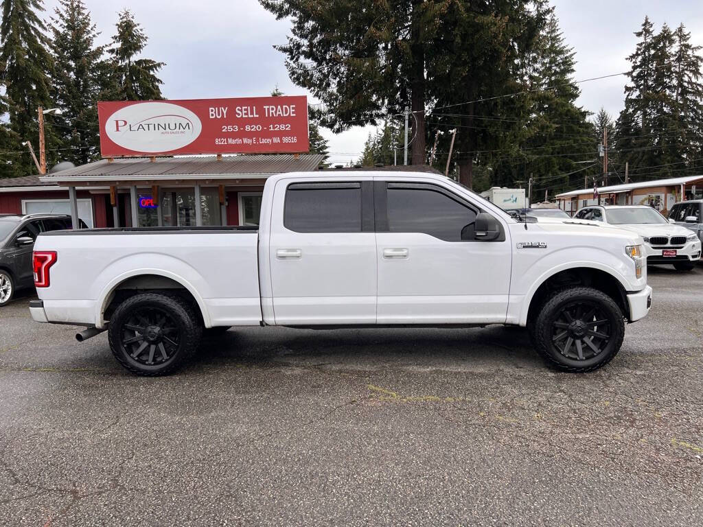 2015 Ford F-150 for sale at PLATINUM AUTO SALES INC in Lacey, WA