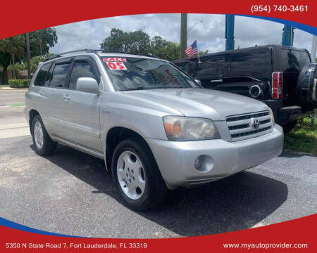 2005 Toyota Highlander for sale at AUTO PROVIDER in Fort Lauderdale FL