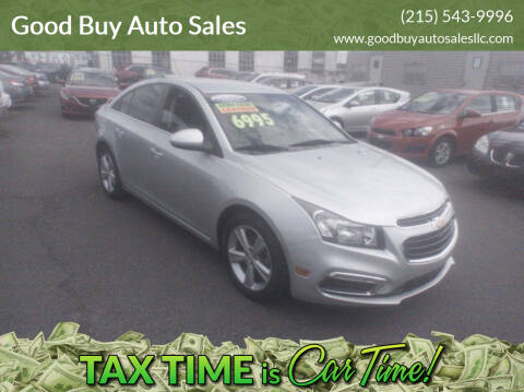 2015 Chevrolet Cruze for sale at Good Buy Auto Sales in Philadelphia PA